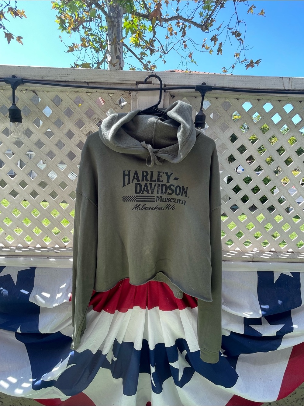 Harley Davidson women’s cropped sweatshirt